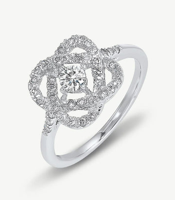 Elegant diamond engagement ring