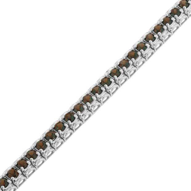 Sterling Silver Garnet Bracelet - Van Drake Jewelers