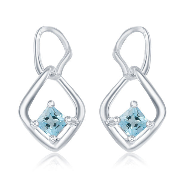 Lady's Sterling Silver Blue Topaz Ring - Van Drake Jewelers