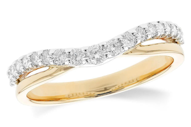 Lady's Two-Tone 14 Karat Enhancer Wedding Ring Wit - Van Drake Jewelers