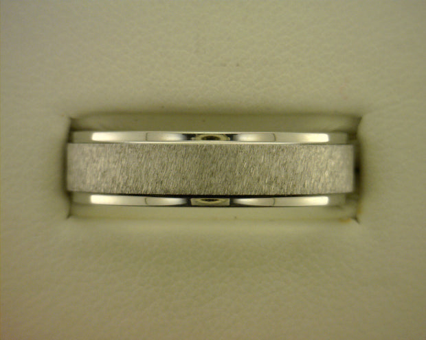 Gent's Vitalium Ring Size 9
Style: 6 MM Flat Groo - Van Drake Jewelers