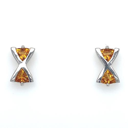 Sterling Silver Golden Citrine Earrings