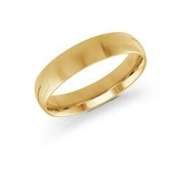 Yellow 14 Karat 5Mm Wide X 1.6Mm Thick Comfort-Fit