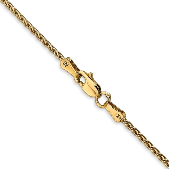 Yellow 14 Karat 1.5Mm Parisian Wheat Chain Length