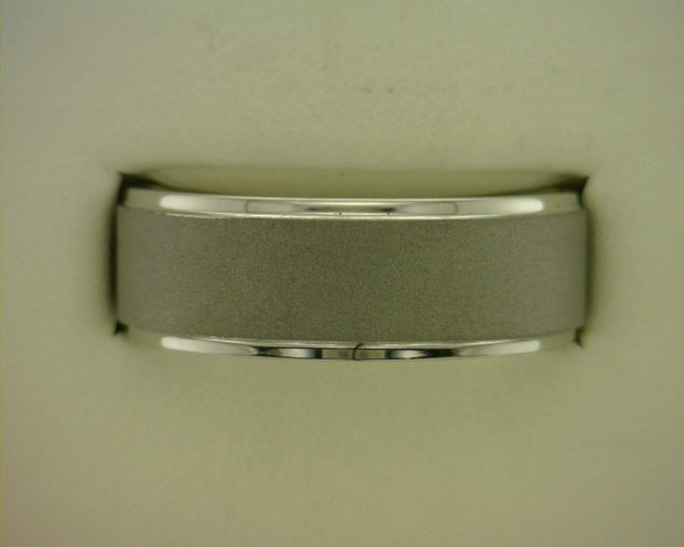 Gent's Vitalium Ring Size 10
Style: 8 MM Flat Gro - Van Drake Jewelers