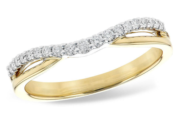 Lady's Two-Tone 14 Karat Enhancer Wedding Ring Wit - Van Drake Jewelers