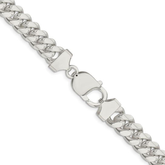 Sterling Silver 9Mm Curb Chain 22"