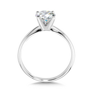 White 14 Karat Solitaire Ring With One = 1.51Ct Ro
