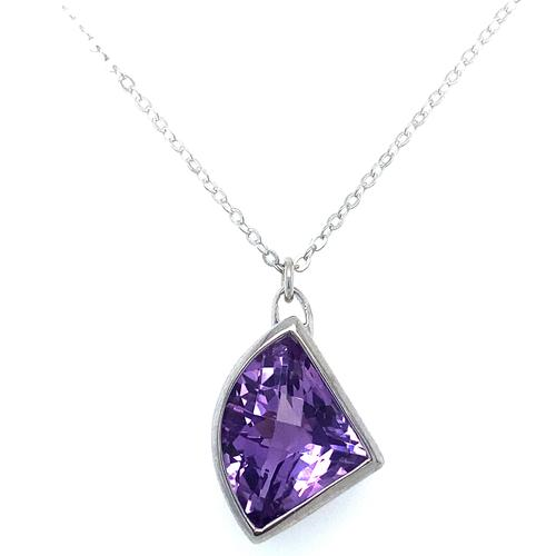 Sterling Silver Amethyst Necklace