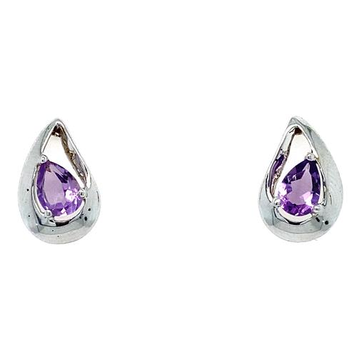 Sterling Silver Amethyst Earrings