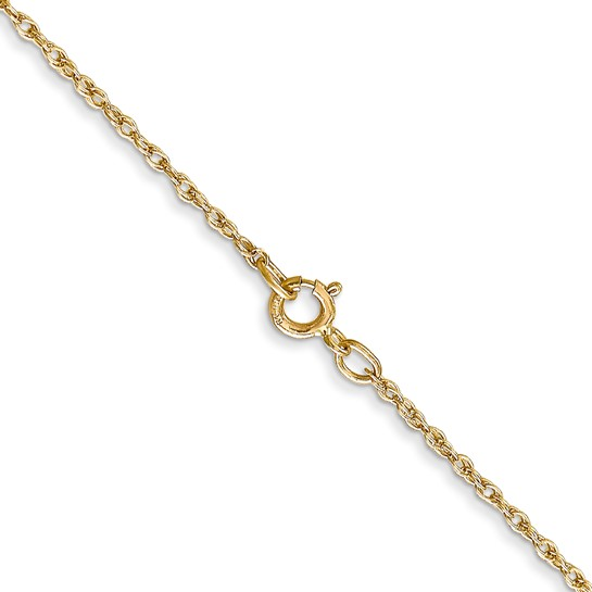 Yellow 14 Karat 0.8Mm Light-Baby Rope Chain Length