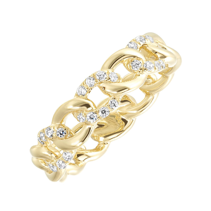 Lady's White 14 Karat Ring With 24=0.20Tw Round H/ - Van Drake Jewelers