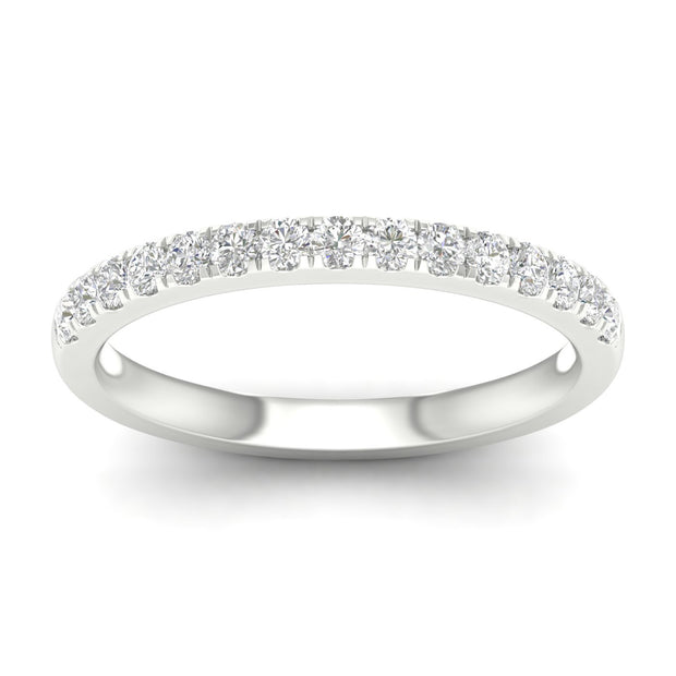 White 14 Karat Anniversary Ring Size 7 With 15=0.3 - Van Drake Jewelers