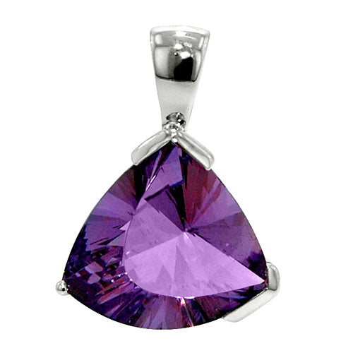 Lady's Sterling Silver Amethyst Pendant