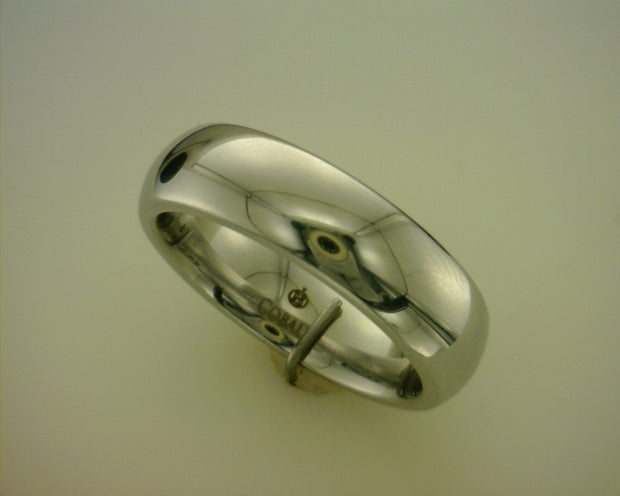 White Cobalt Ring Size 8.5
Style: 6mm Plain Dome - Van Drake Jewelers