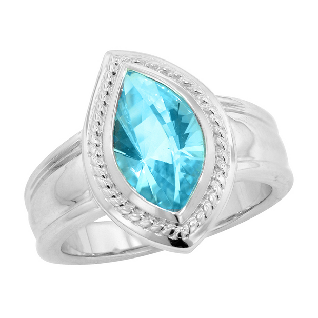 Sterling Silver Blue Topaz Ring