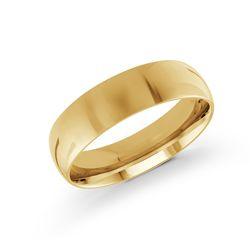 Yellow 14 Karat 6Mm Wide X 1.6Mm Thick Comfort-Fit