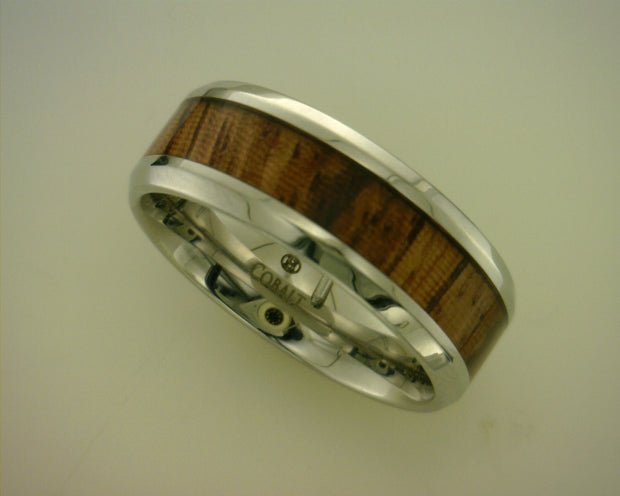 Gent's White Cobalt Ring Size 10
Style: 8 mm Beve - Van Drake Jewelers
