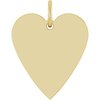 Yellow 14 Karat Heart Pendant