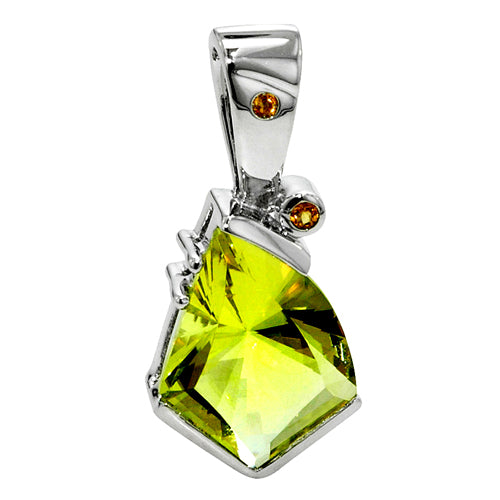 Lady's Sterling Silver Lemon Citrine & Citrine Pen