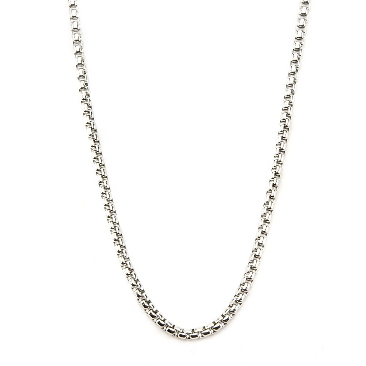 Stainless Steel Round Box Chain 22" Long