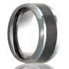 Tungsten Beveled Edge Ring With A 3Mm Carbon Fiber