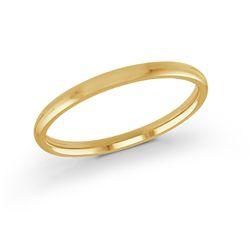 Yellow 14 Karat 2Mm Wide X 1.4Mm Thick Comfort-Fit