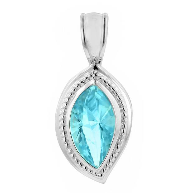 Sterling Silver Blue Topaz Pendant