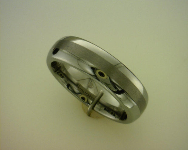 Tungsten 8Mm Dome Band, High Polish Finish With A