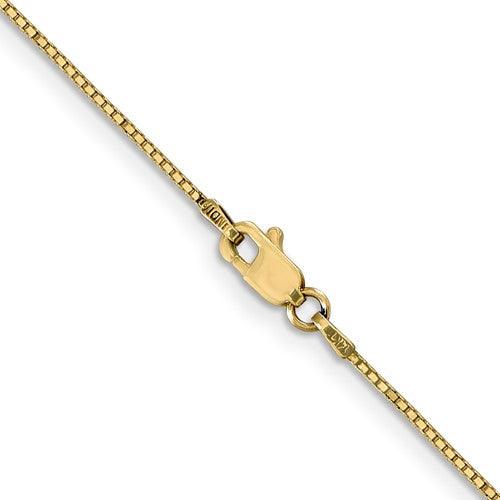 Yellow 14 Karat 0.90 Mm Box Chain Length 20 - Van Drake Jewelers