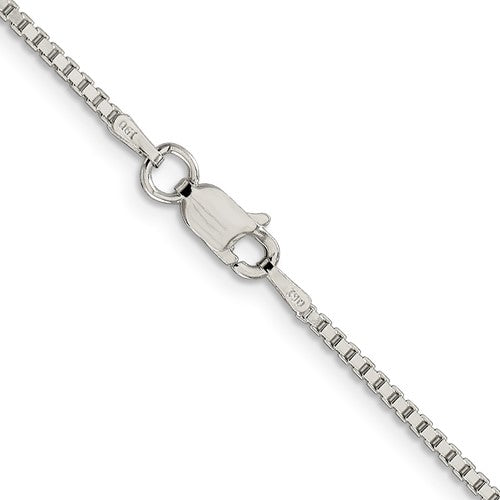 Sterling Silver 1.5Mm Rhodium-Plated Box Link 20"