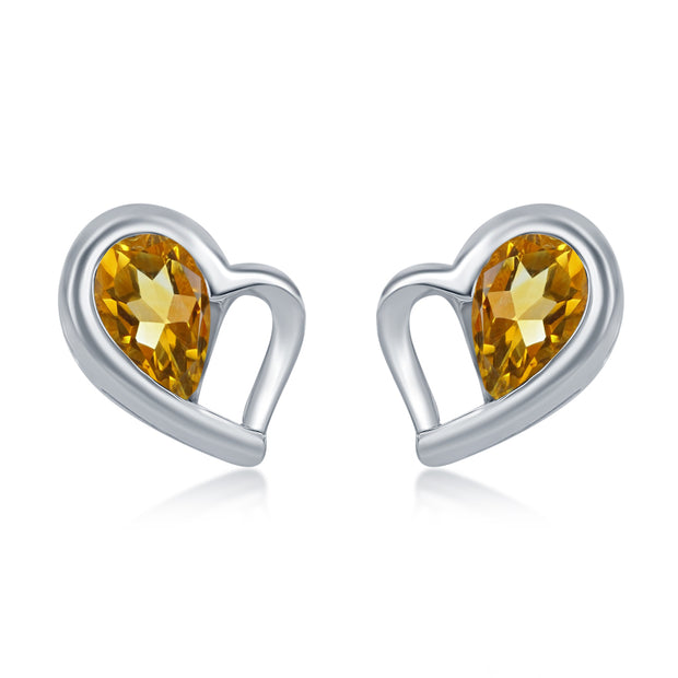 Sterling Silver Citrine Earrings