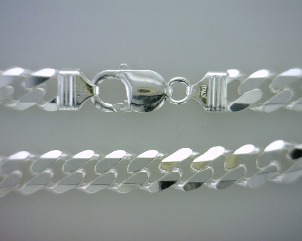 Sterling Silver 9Mm Curb Chain 22" - Van Drake Jewelers
