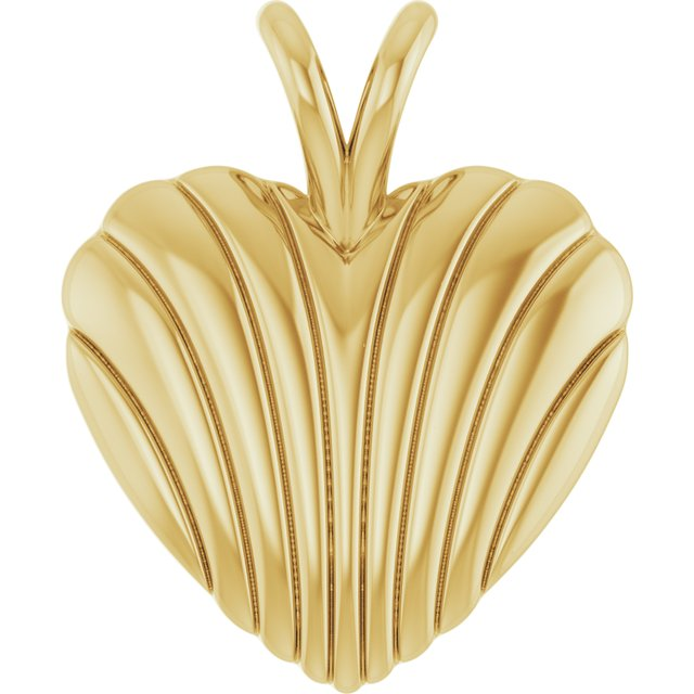 Yellow 14 Karat Heart Pendant