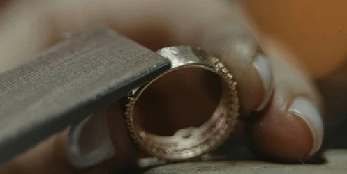 Expert maintaining a wedding band